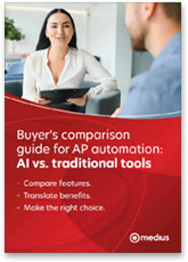 Buyer’s comparison guide for AP automation: AI vs. traditional tools - guide cover