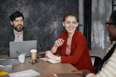 happy finance team