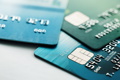 three credit cards on table