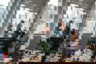 People working in office