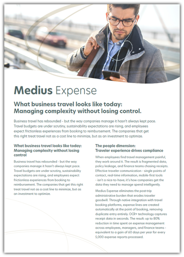 What business travel looks like today: Managing complexity without losing control
