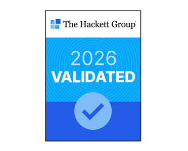 The Hackett Group SolutionMap Validated 2026 badge
