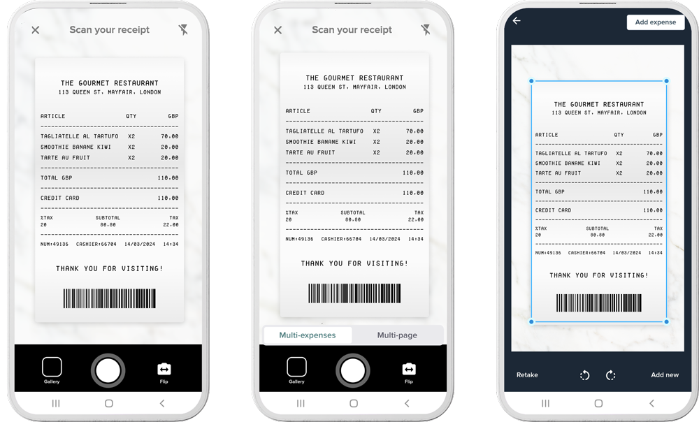 mobile receipt capture
