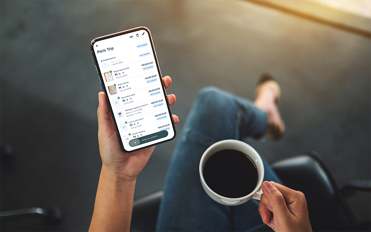 Expenses on the mobile app