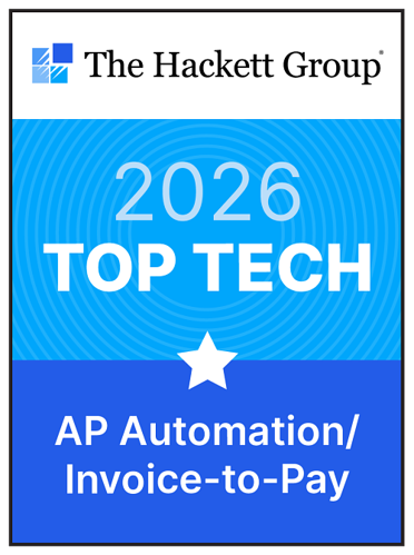 The Hackett Group Top Tech for AP Automation and Invoice-to-Pay badge