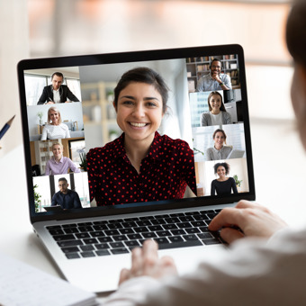 online meeting screen video