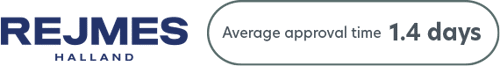 Rejmes Halland - Average Approval Time 1.4 Days