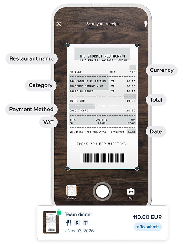 mobile receipt capture details