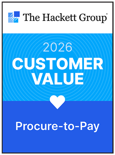 The Hackett Group Customer Value badge for Procure-to-Pay