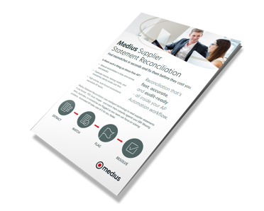 Medius Supplier Statement Reconciliation fact sheet cover