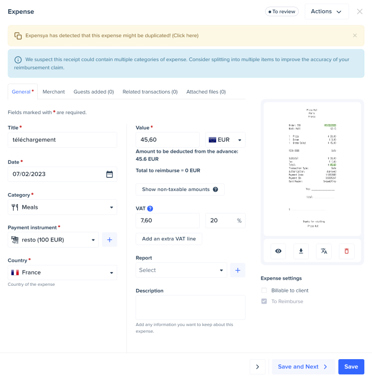 Expense anomoly detection