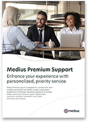 Medius Premium Support Product Sheet cover