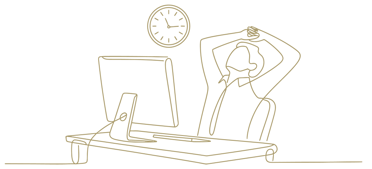 illustration of a fatigued employee 
