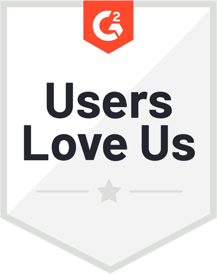 G2 Users Love Us badge