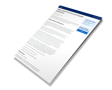 Gartner® Magic Quadrant™ for Accounts Payable Applications Report cover