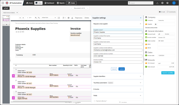 Supplier Management System | Medius