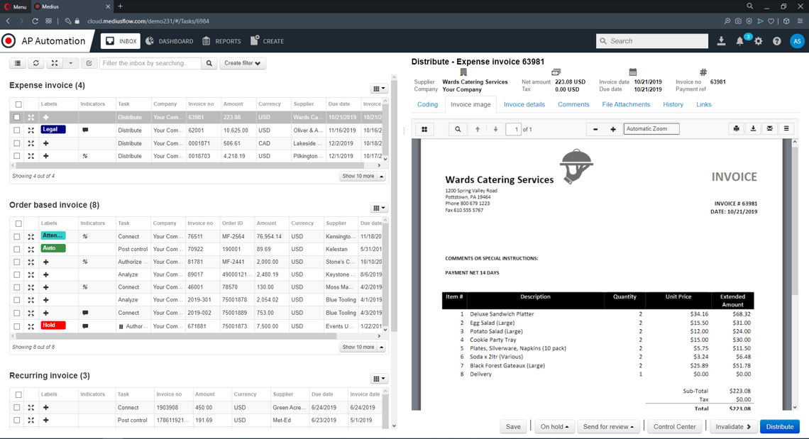 Intelligent Invoice Scanning & Invoice Capture Software | Medius