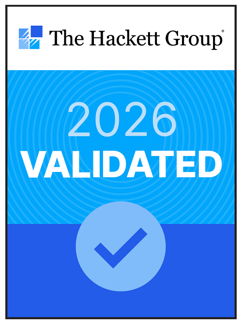 The Hackett Group 2026 Validated badge