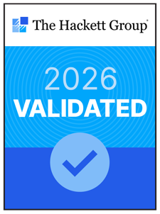 The Hackett Group 2026 Validated badge