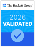 The Hackett Group 2026 Validated badge