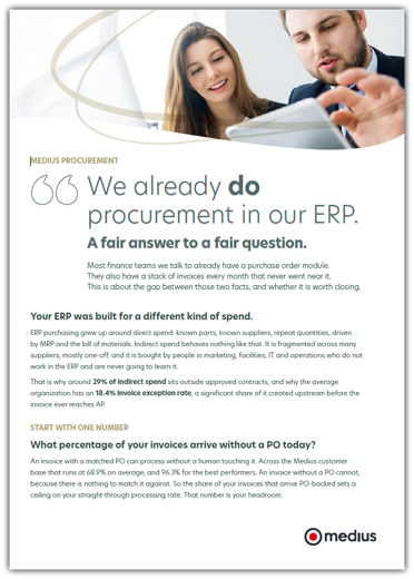 We already do procurement in our ERP resource page thumbnail image