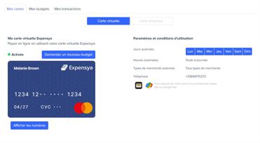 Carte de paiement