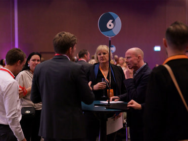 group discussing at a conference