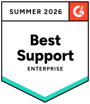 G2 Award: Best Support Enterprise