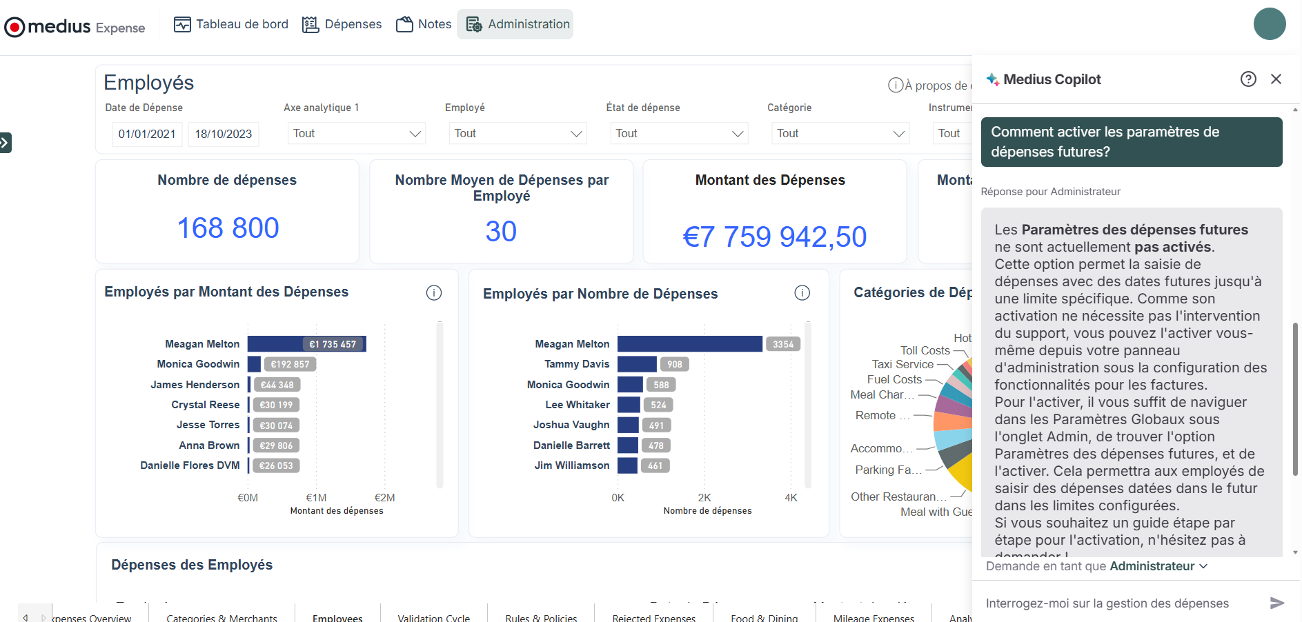 Medius Copilot for Expense - aide administrative