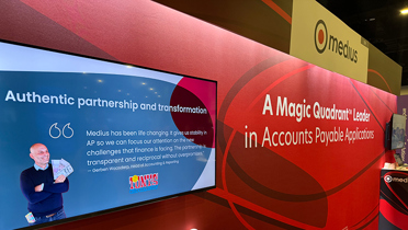 Medius booth at The Gartner Finance Symposium/Xpo™