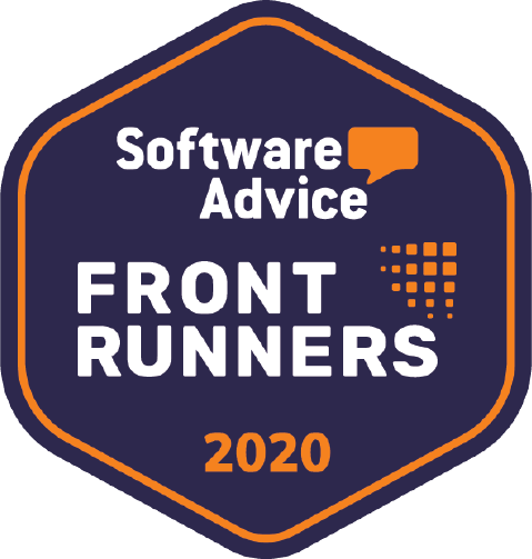 Software Advice Front Runners 2020 badge