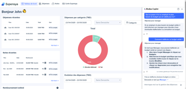 Medius Copilot for Expense - directives en matière de dépenses – approbation du budget