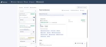 budgets listing - employee