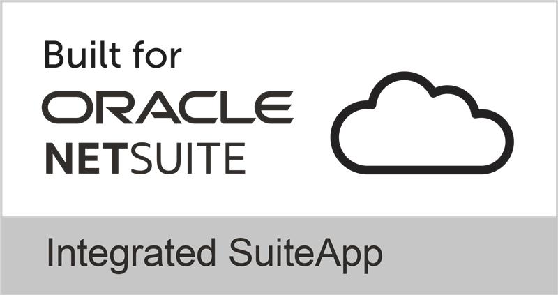 Built for Oracle NetSuite - Integrated SuiteApp badge